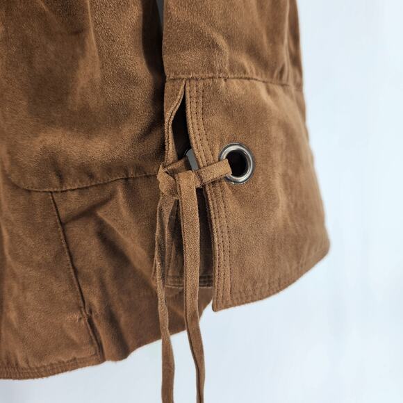 Fiorlini International Women's Size Large Suede Jacket Brown - Picture 4 of 5